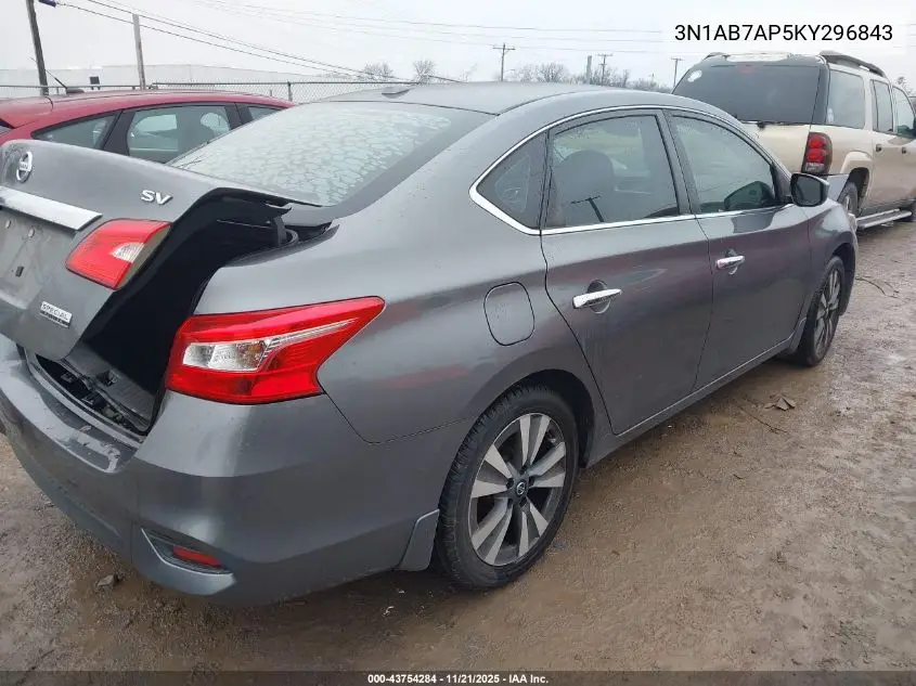 3N1AB7AP5KY296843 2019 Nissan Sentra Sv