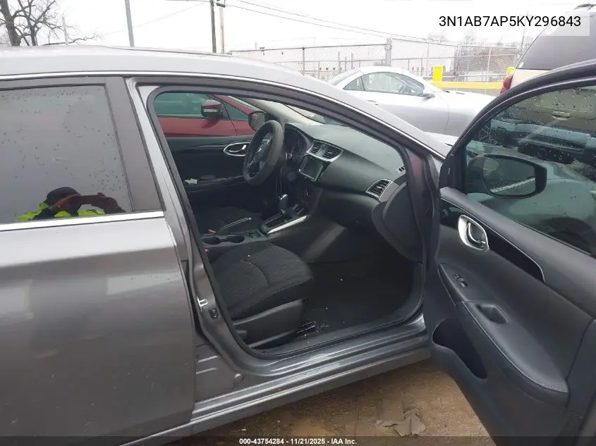 3N1AB7AP5KY296843 2019 Nissan Sentra Sv