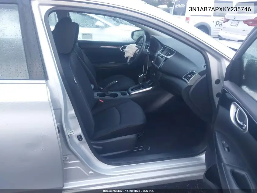 3N1AB7APXKY235746 2019 Nissan Sentra Sv