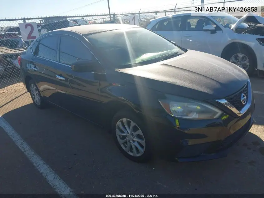 3N1AB7AP1KY426858 2019 Nissan Sentra Sv