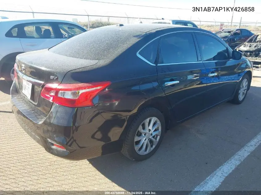 3N1AB7AP1KY426858 2019 Nissan Sentra Sv