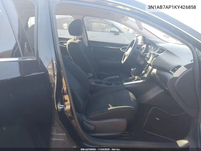 3N1AB7AP1KY426858 2019 Nissan Sentra Sv