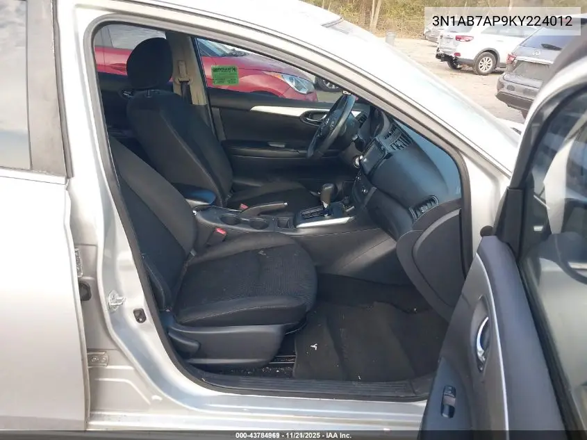 3N1AB7AP9KY224012 2019 Nissan Sentra S