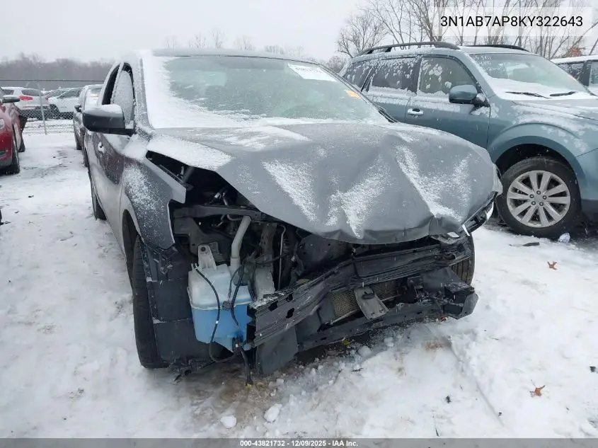 3N1AB7AP8KY322643 2019 Nissan Sentra Sv