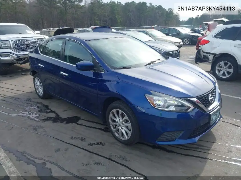 3N1AB7AP3KY454113 2019 Nissan Sentra Sv