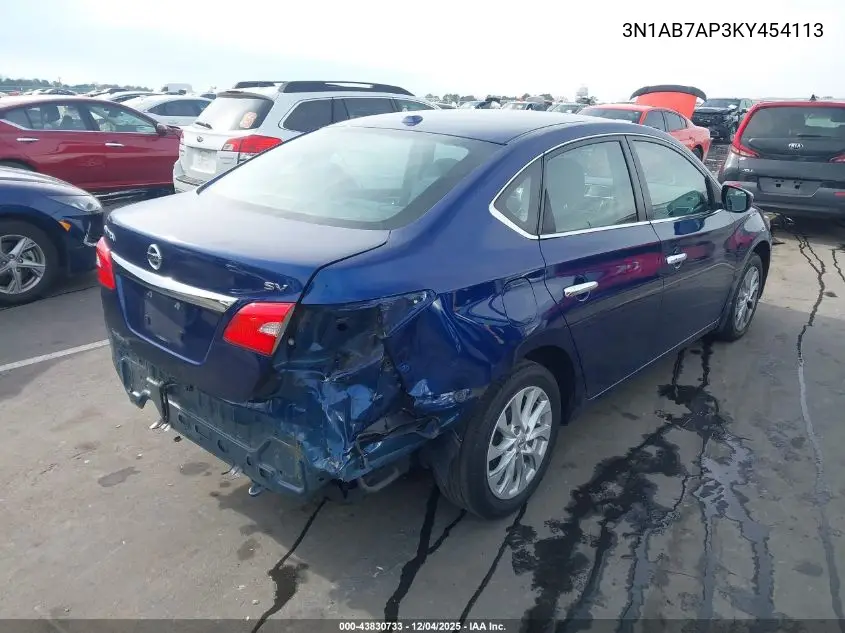 3N1AB7AP3KY454113 2019 Nissan Sentra Sv