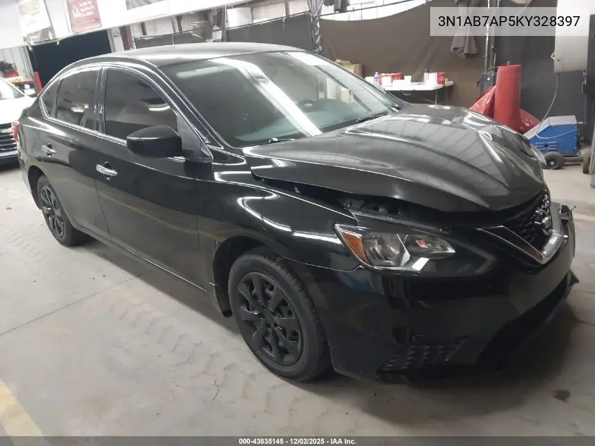3N1AB7AP5KY328397 2019 Nissan Sentra S