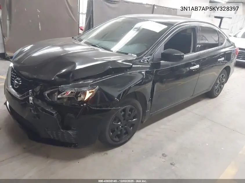 3N1AB7AP5KY328397 2019 Nissan Sentra S