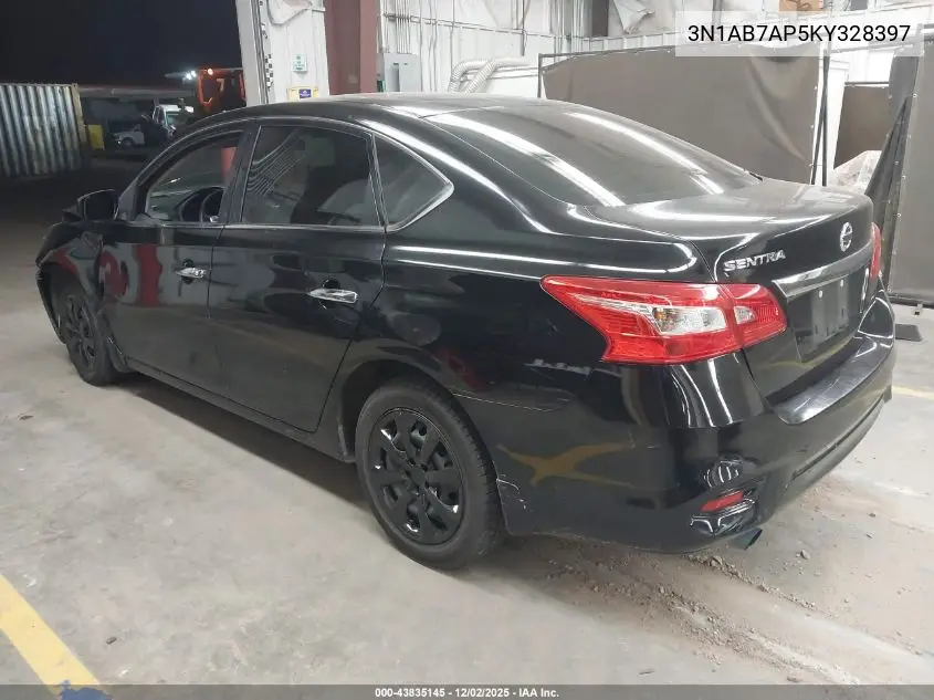 3N1AB7AP5KY328397 2019 Nissan Sentra S