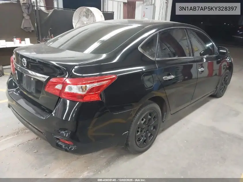3N1AB7AP5KY328397 2019 Nissan Sentra S