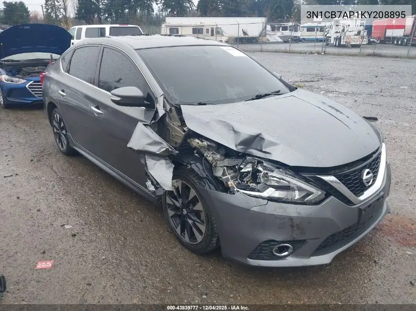 3N1CB7AP1KY208895 2019 Nissan Sentra Sr Turbo