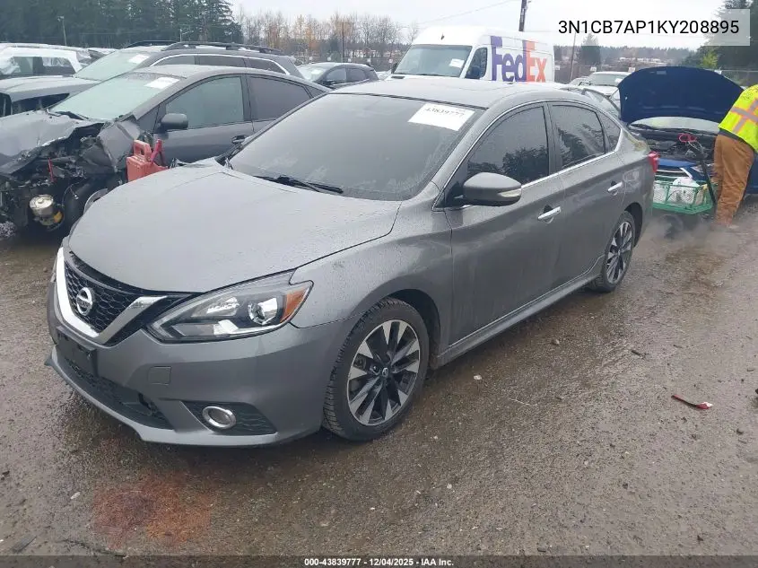 3N1CB7AP1KY208895 2019 Nissan Sentra Sr Turbo