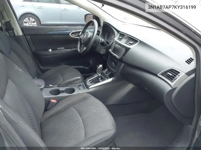 3N1AB7AP7KY316199 2019 Nissan Sentra Sr