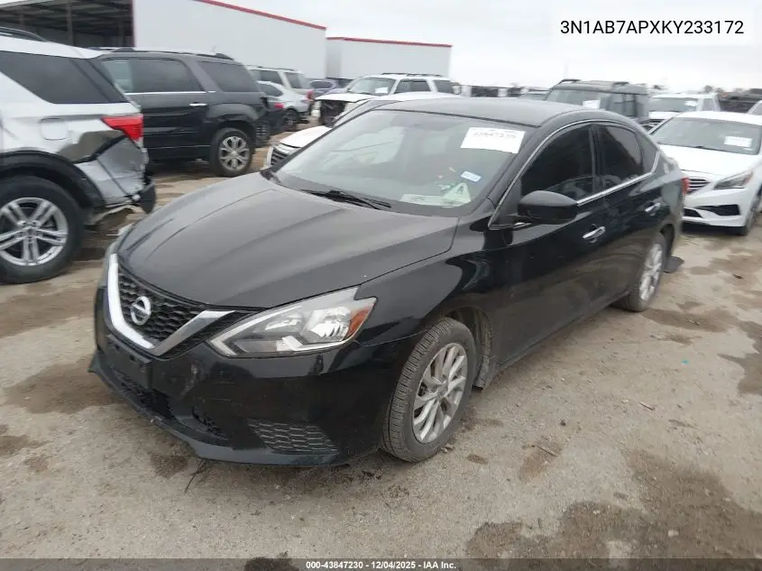 3N1AB7APXKY233172 2019 Nissan Sentra S