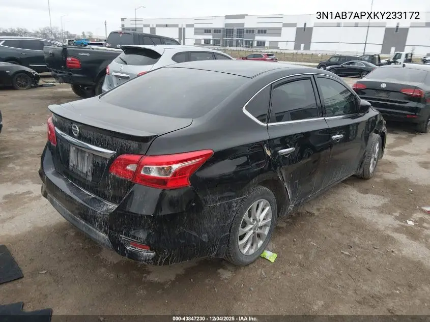 3N1AB7APXKY233172 2019 Nissan Sentra S