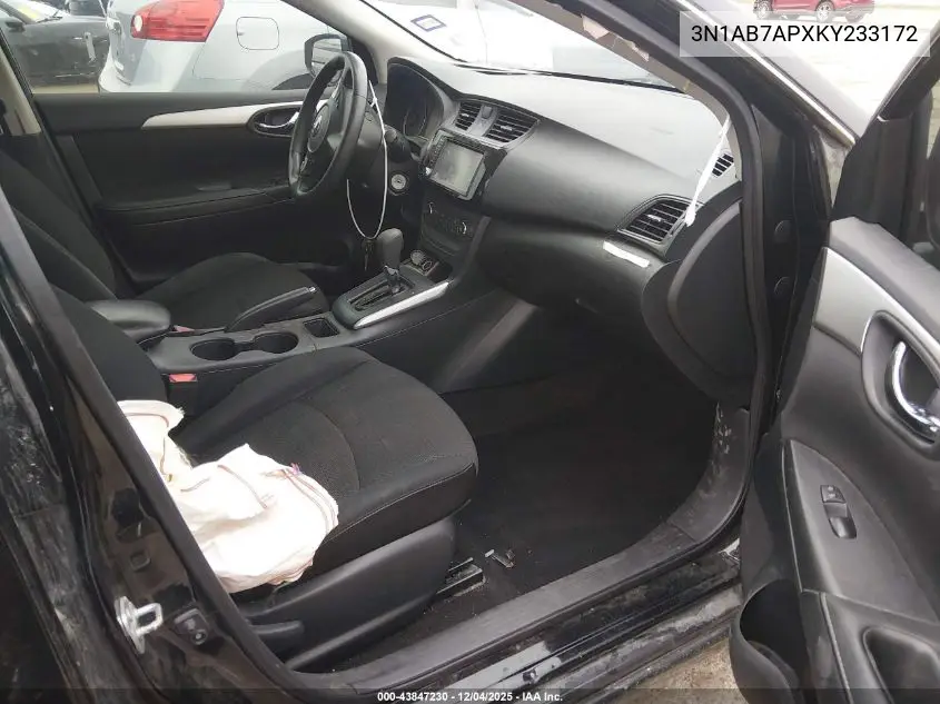 3N1AB7APXKY233172 2019 Nissan Sentra S