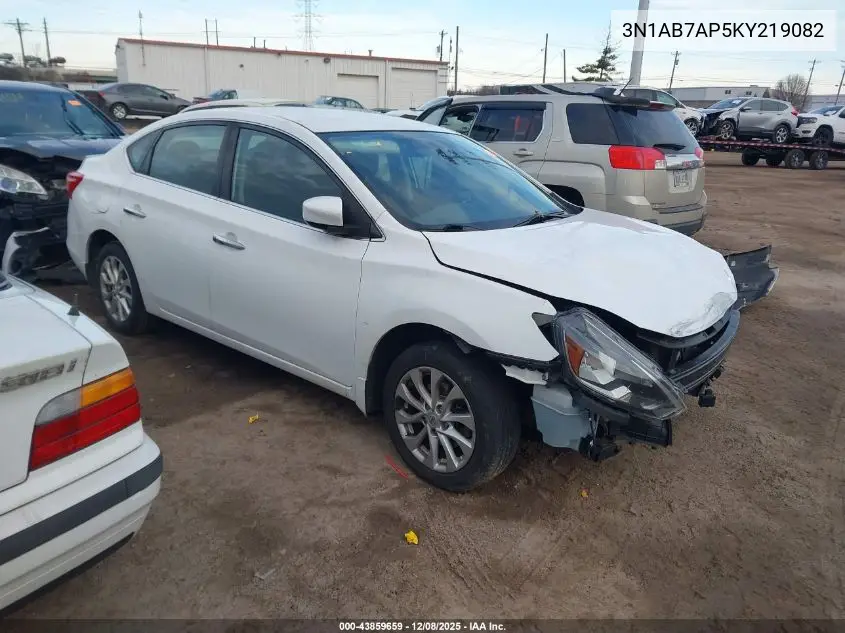 3N1AB7AP5KY219082 2019 Nissan Sentra S