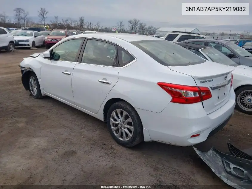 3N1AB7AP5KY219082 2019 Nissan Sentra S