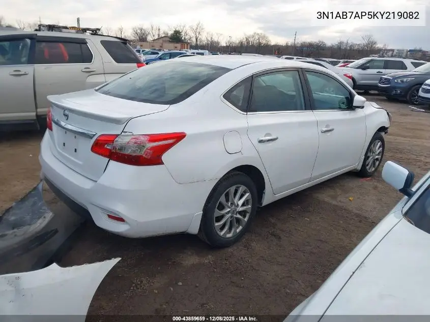 3N1AB7AP5KY219082 2019 Nissan Sentra S