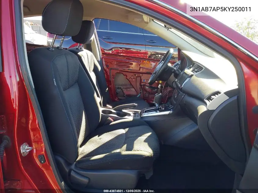 3N1AB7AP5KY250011 2019 Nissan Sentra Sr