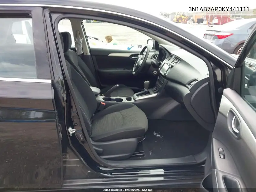 3N1AB7AP0KY441111 2019 Nissan Sentra S