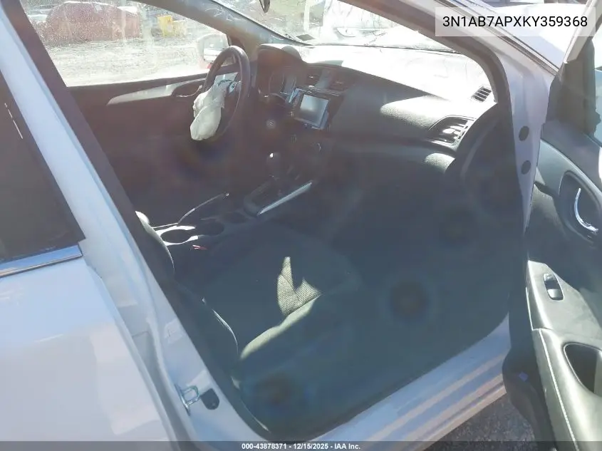 3N1AB7APXKY359368 2019 Nissan Sentra S
