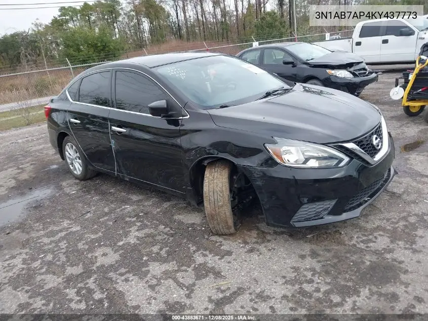 3N1AB7AP4KY437773 2019 Nissan Sentra Sv