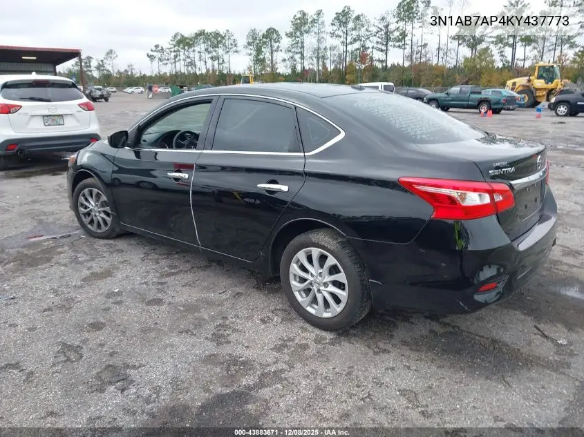 3N1AB7AP4KY437773 2019 Nissan Sentra Sv
