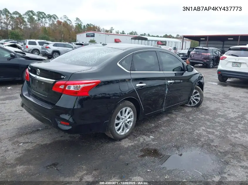 3N1AB7AP4KY437773 2019 Nissan Sentra Sv