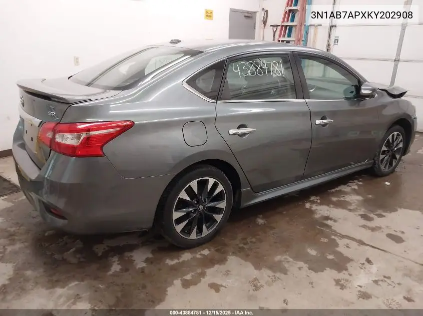 3N1AB7APXKY202908 2019 Nissan Sentra Sr