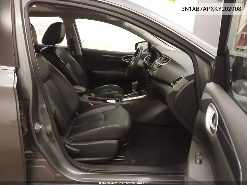 3N1AB7APXKY202908 2019 Nissan Sentra Sr