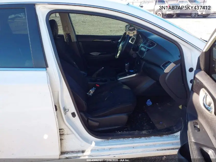 3N1AB7AP5KY437412 2019 Nissan Sentra Sv