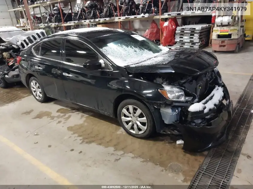 3N1AB7AP4KY341979 2019 Nissan Sentra S