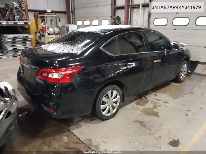 3N1AB7AP4KY341979 2019 Nissan Sentra S