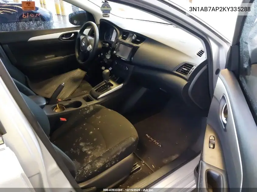 3N1AB7AP2KY335288 2019 Nissan Sentra S