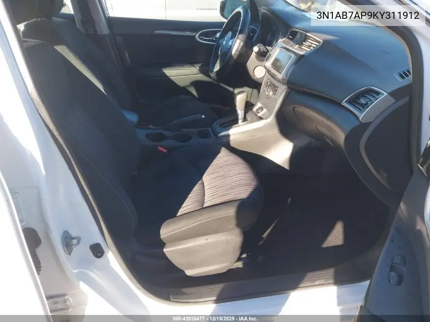 3N1AB7AP9KY311912 2019 Nissan Sentra Sv