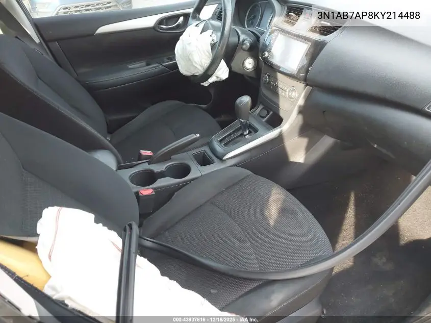 3N1AB7AP8KY214488 2019 Nissan Sentra S