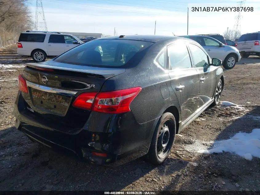 3N1AB7AP6KY387698 2019 Nissan Sentra Sr