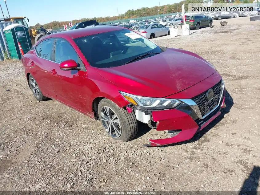 3N1AB8CV1LY268508 2020 Nissan Sentra Sv Xtronic Cvt