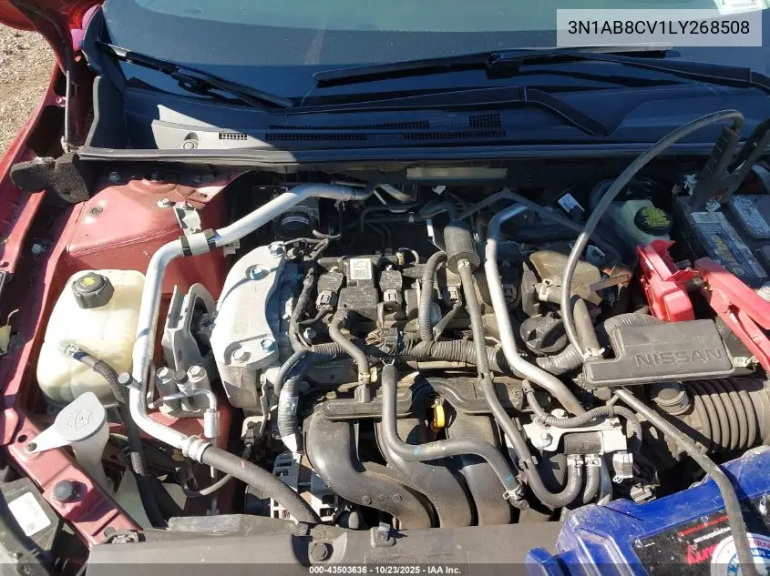 3N1AB8CV1LY268508 2020 Nissan Sentra Sv Xtronic Cvt