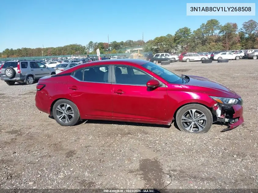 3N1AB8CV1LY268508 2020 Nissan Sentra Sv Xtronic Cvt