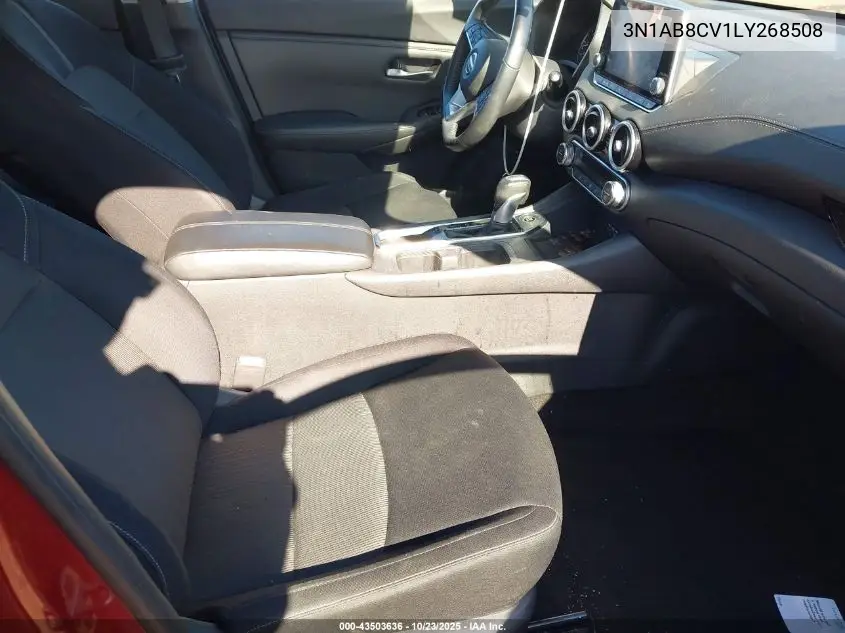 3N1AB8CV1LY268508 2020 Nissan Sentra Sv Xtronic Cvt