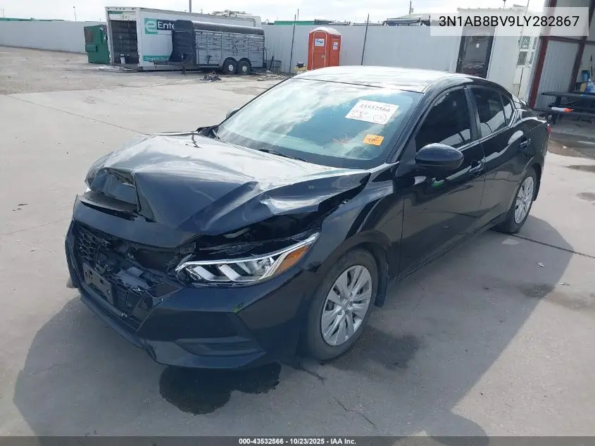 3N1AB8BV9LY282867 2020 Nissan Sentra S Xtronic Cvt