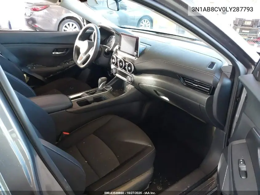 3N1AB8CV0LY287793 2020 Nissan Sentra Sv Xtronic Cvt