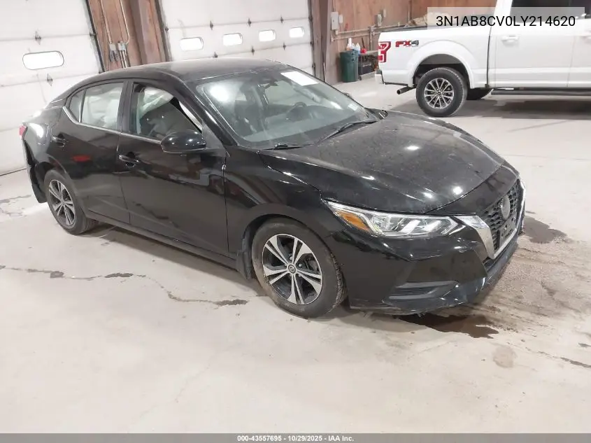 3N1AB8CV0LY214620 2020 Nissan Sentra Sv Xtronic Cvt