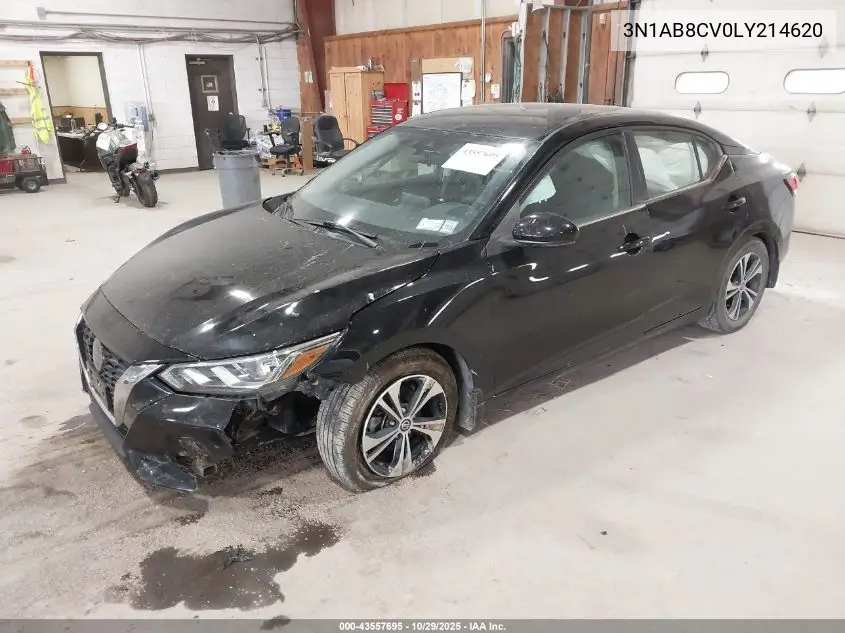 3N1AB8CV0LY214620 2020 Nissan Sentra Sv Xtronic Cvt