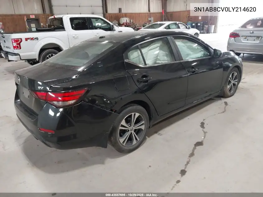 3N1AB8CV0LY214620 2020 Nissan Sentra Sv Xtronic Cvt