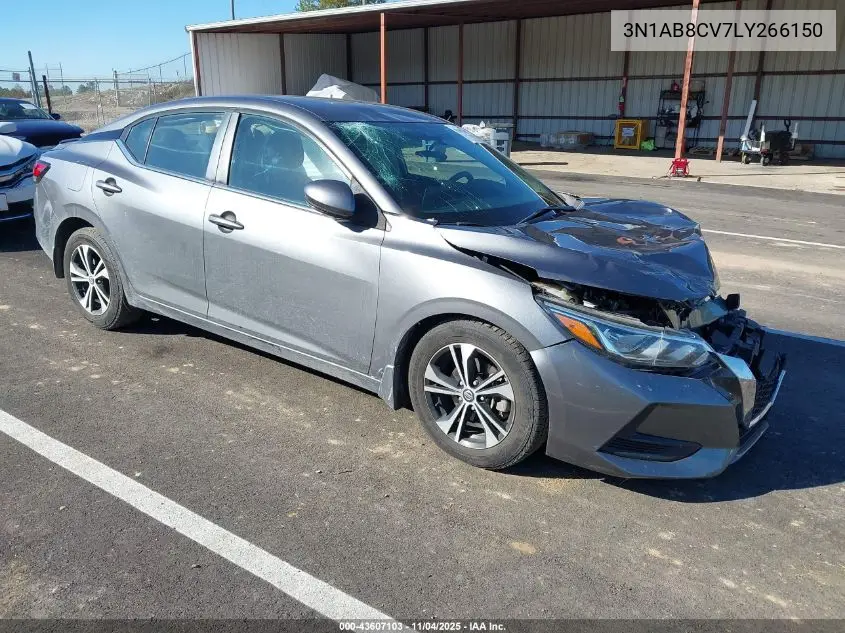 3N1AB8CV7LY266150 2020 Nissan Sentra Sv Xtronic Cvt