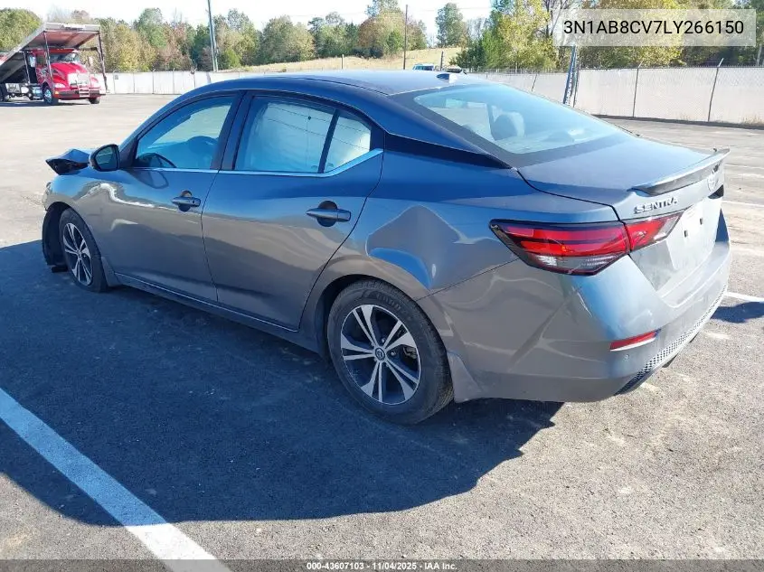 3N1AB8CV7LY266150 2020 Nissan Sentra Sv Xtronic Cvt