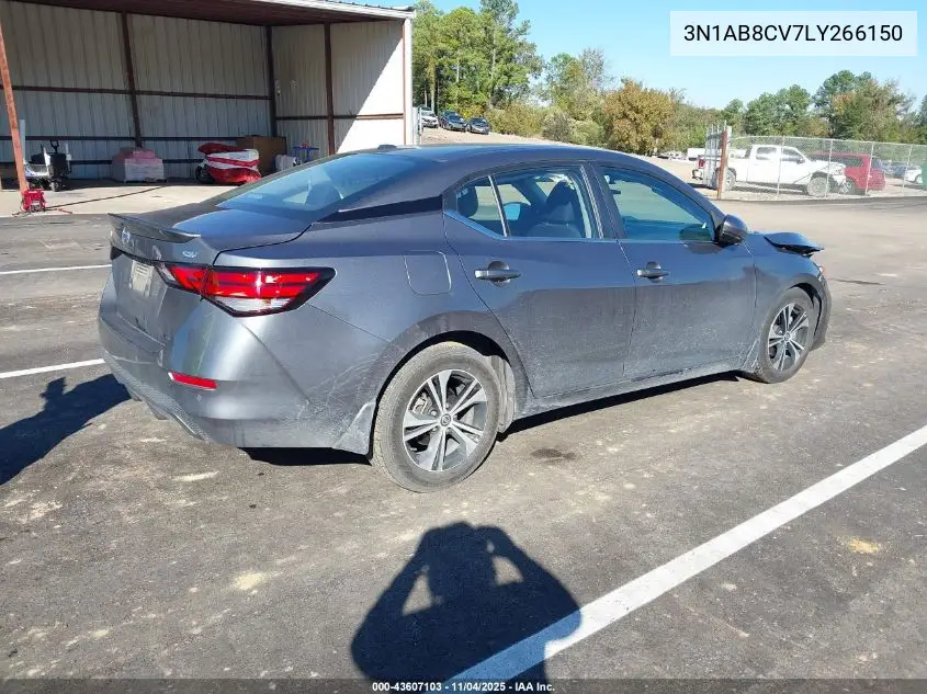 3N1AB8CV7LY266150 2020 Nissan Sentra Sv Xtronic Cvt